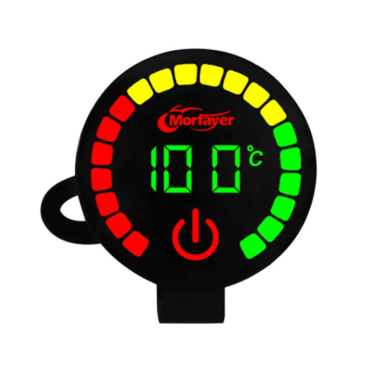 Morfayer Motorcycle Dual Display Intelligent Alarm Power Meter, Voltmeter, Water Temperature Meter, Voltmeter+Water Temperature Meter – Durable Build, Easy to Use Water Temperature Meter
