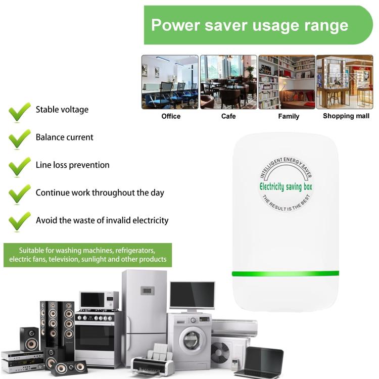 SD008 Smart Home Energy Saver Portable Safety Power Saving Box, EU Plug, US Plug, UK Plug – Durable Build, Easy to Use