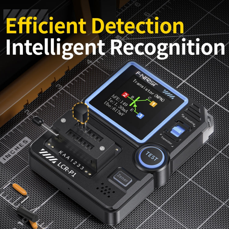 FNIRSI LCR-P1 Transistor Tester Multifunctional Electronic Component Inspection Tool, LCR-P1 – Durable Build, Easy to Use