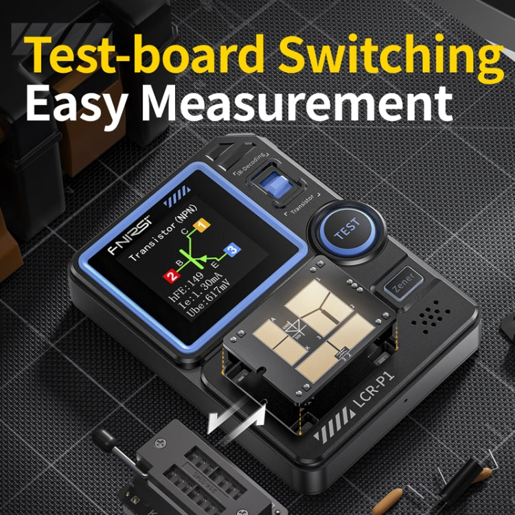 FNIRSI LCR-P1 Transistor Tester Multifunctional Electronic Component Inspection Tool, LCR-P1 – Durable Build, Easy to Use