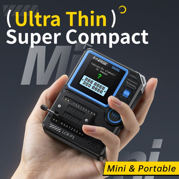 FNIRSI LCR-P1 Transistor Tester Multifunctional Electronic Component Inspection Tool, LCR-P1 – Durable Build, Easy to Use