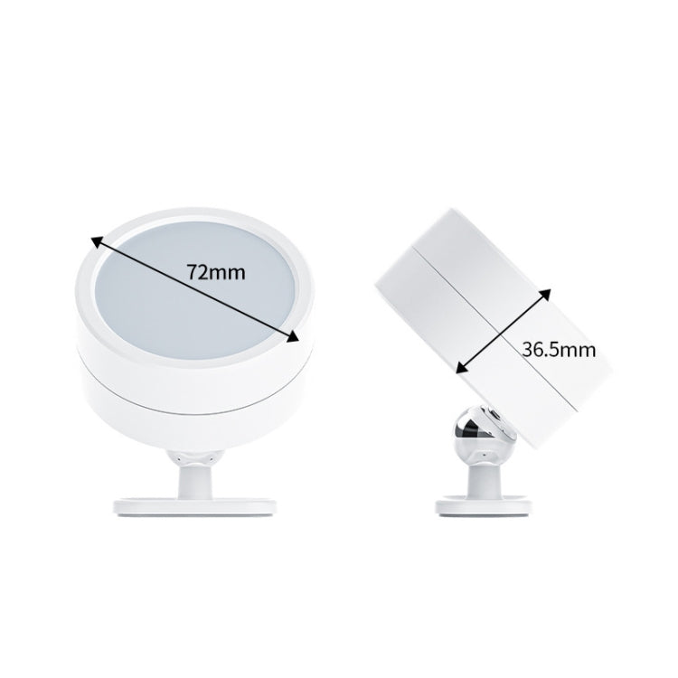 LED 360 Degree Rotating Lamp Magnetic Cabinet Spotlight Atmosphere Night Light, White, Black – Magnetic