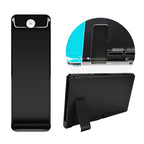 For Nintendo Switch Console 2pcs Replacement Kickstand Back Shell Holder, Black, Transparent White, White, Red, Blue