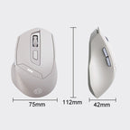 Inphic DR6 2.4G Wireless + Bluetooth 5.0/4.0 Tri-mode Charging Mute Office Gaming Computer Mouse, DR6 – Bluetooth