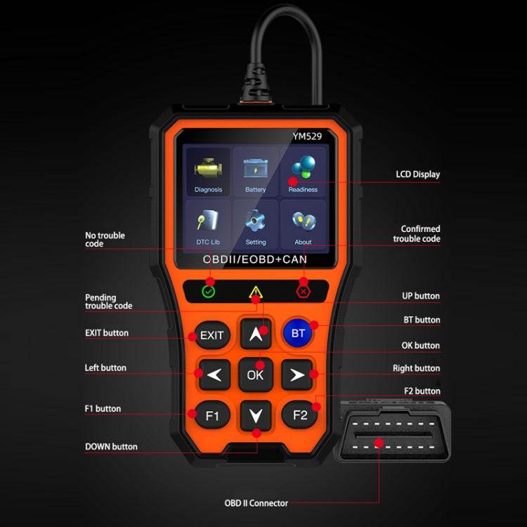 OBD Car Battery Fault Scanning Diagnostic Instrument – Bluetooth, 4K
