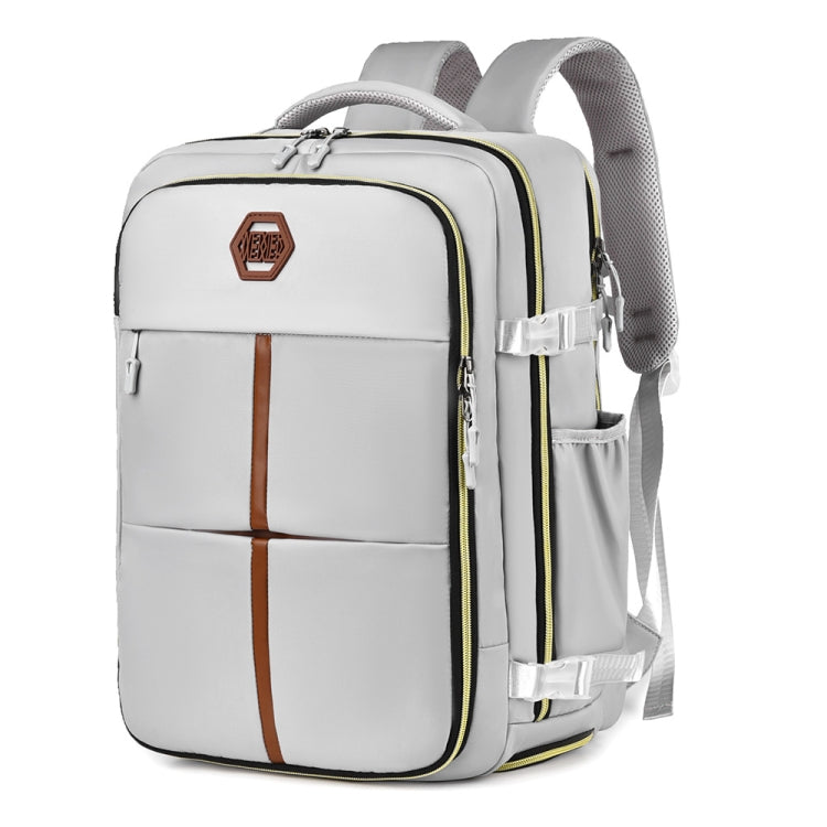 WEIXIER B717 Large Capacity Travel Shoulder Bag Simple Students Universal Schoolbag – Waterproof Gray