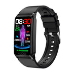 Uric Acid Blood Lipid Noninvasive Blood Sugar Heart Rate Oxygen Temperature Monitoring Smart Healthy Sports Bracelet Black