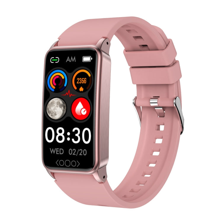 Uric Acid Blood Lipid Noninvasive Blood Sugar Heart Rate Oxygen Temperature Monitoring Smart Healthy Sports Bracelet – Waterproof, Magnetic, Touch Control Pink