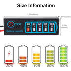 Lead- Acid Lithium Battery Universal LED Voltage And Electricity Display Board, Universal LED – Waterproof