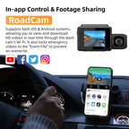 M700A 3 Channels Car Recorder 4K UHD Front+1080P Inside+2K Rear+GPS+WIFI Dash Cam, M700A – 4K