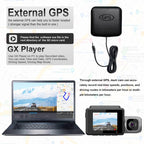 M700A 3 Channels Car Recorder 4K UHD Front+1080P Inside+2K Rear+GPS+WIFI Dash Cam, M700A – 4K