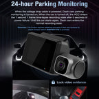 M700A 3 Channels Car Recorder 4K UHD Front+1080P Inside+2K Rear+GPS+WIFI Dash Cam, M700A – 4K
