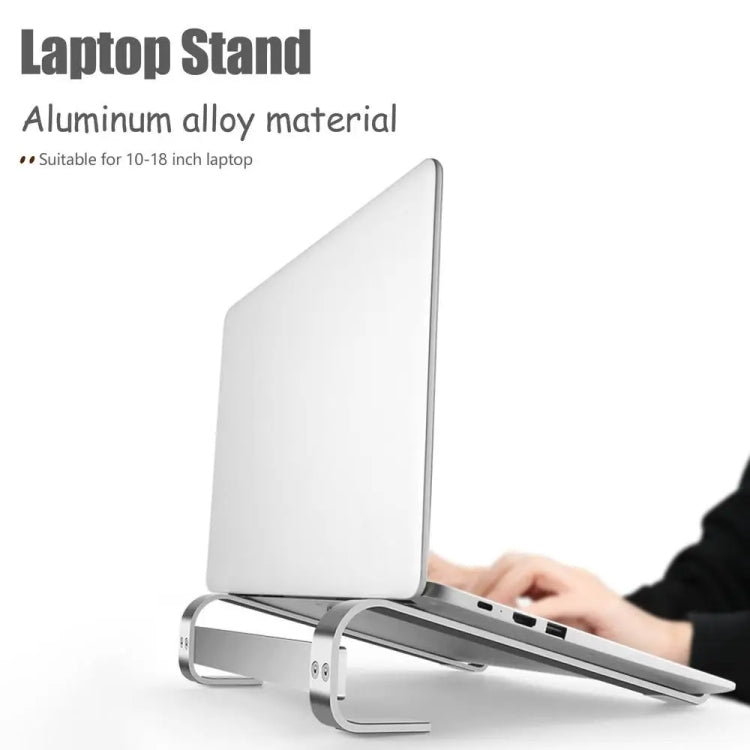 Aluminum Alloy Desktop Laptop Stand, for 10-18 inch – Aluminum Alloy