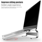 Aluminum Alloy Desktop Laptop Stand, for 10-18 inch – Aluminum Alloy