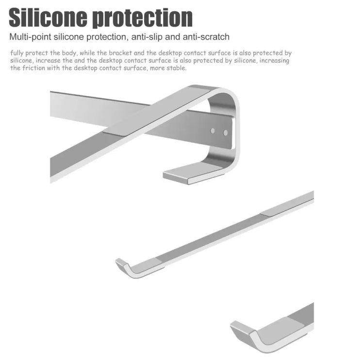 Aluminum Alloy Desktop Laptop Stand, for 10-18 inch – Aluminum Alloy