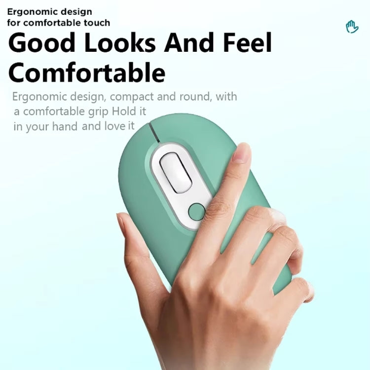 Rechargeable Illuminated Silent Wireless Mouse, 2.4G Pink, 2.4G Blue, 2.4G Green, 2.4G+Bluetooth Pink, 2.4G+Bluetooth Blue, 2.4G+Bluetooth Green – Bluetooth