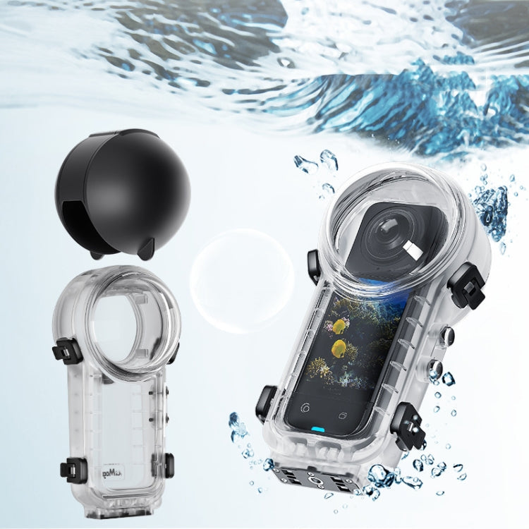 For Insta360 X4 aMagisn 50m Depth Waterproof Protective Case Quick Release Invisible Diving Cover, Waterproof Case Waterproof Case