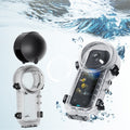 For Insta360 X4 aMagisn 50m Depth Waterproof Protective Case Quick Release Invisible Diving Cover, Waterproof Case Waterproof Case