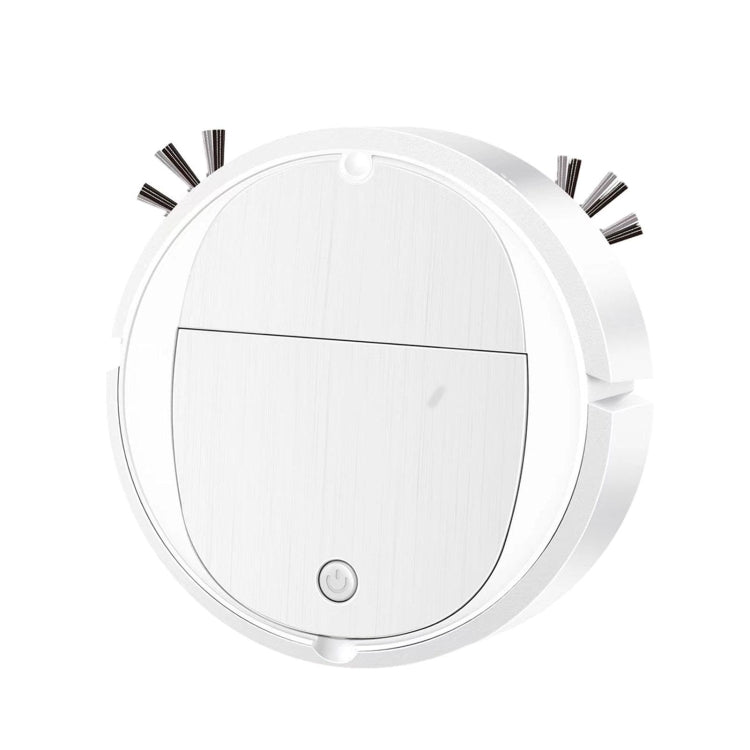 Intelligent Sweeper Robot Home Automatic 3 In 1 Integrated Cleaning Machine Vacuum Cleaner, Rechargeable White Rechargeable White