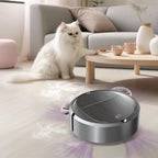 Intelligent Sweeper Robot Home Automatic 3 In 1 Integrated Cleaning Machine Vacuum Cleaner, Rechargeable White