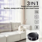 Intelligent Sweeper Robot Home Automatic 3 In 1 Integrated Cleaning Machine Vacuum Cleaner, Rechargeable White