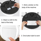 Intelligent Sweeper Robot Home Automatic 3 In 1 Integrated Cleaning Machine Vacuum Cleaner, Rechargeable White