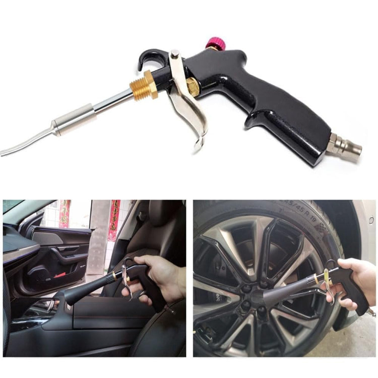 High Pressure Car Interior Cleaning Gun with Bearing Car Beauty Dust Removal Brush – Aluminum Alloy