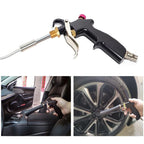 High Pressure Car Interior Cleaning Gun with Bearing Car Beauty Dust Removal Brush – Aluminum Alloy