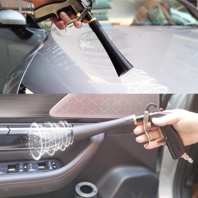 High Pressure Car Interior Cleaning Gun with Bearing Car Beauty Dust Removal Brush – Aluminum Alloy