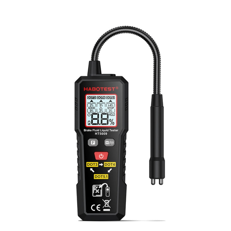HABOTEST Automobile Motorcycle Brake Fluid Moisture Tester – Durable Build, Easy to Use Default Title