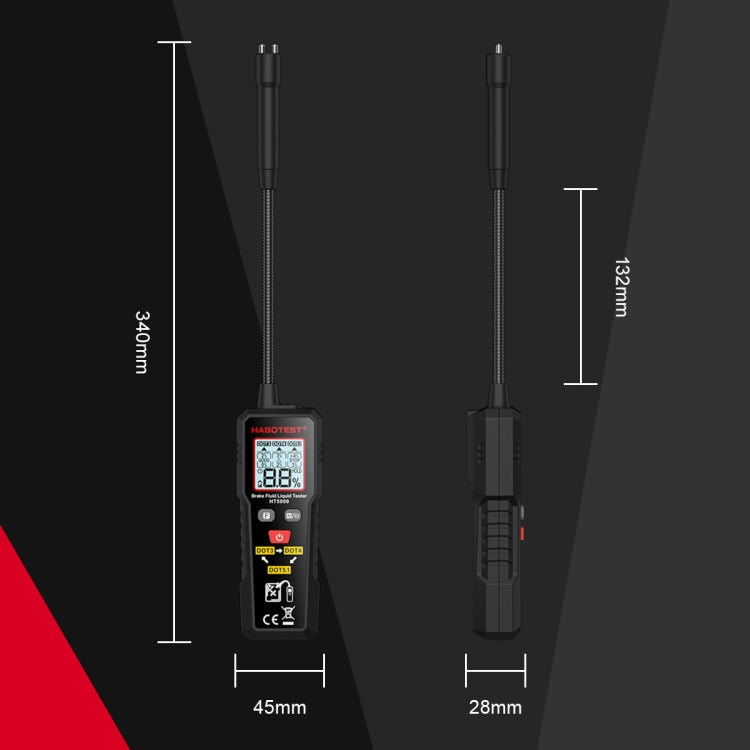 HABOTEST Automobile Motorcycle Brake Fluid Moisture Tester – Durable Build, Easy to Use