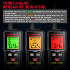 HABOTEST Automobile Motorcycle Brake Fluid Moisture Tester – Durable Build, Easy to Use