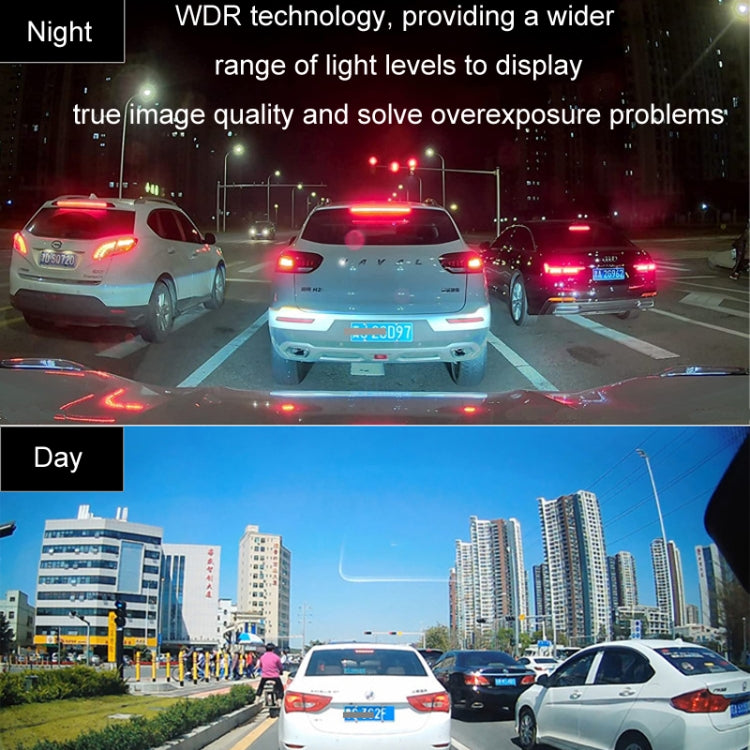 Car HD WIFI Interconnected Triple Camera Driving Recorder, With GPS, WIFI Interconnection, With Right Blind Spot System – Anti-Scratch