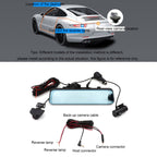 Car HD WIFI Interconnected Triple Camera Driving Recorder, With GPS, WIFI Interconnection, With Right Blind Spot System – Anti-Scratch