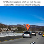 Car HD WIFI Interconnected Triple Camera Driving Recorder, With GPS, WIFI Interconnection, With Right Blind Spot System – Anti-Scratch