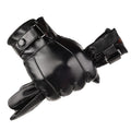 Fall Winter Men Leather Gloves PU Velvet Warm Riding Driving Touchscreen Gloves, Average Average Black