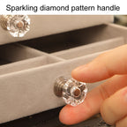Three-Layer Velvet Dustproof Drawer Earrings Jewelry Storage Box