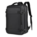 WEIXIER B726 Simple Expandable Double-Shoulder Backpack Large Capacity Business Casual Bag – Waterproof Black