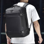 WEIXIER B726 Simple Expandable Double-Shoulder Backpack Large Capacity Business Casual Bag – Waterproof