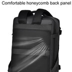 WEIXIER B726 Simple Expandable Double-Shoulder Backpack Large Capacity Business Casual Bag – Waterproof