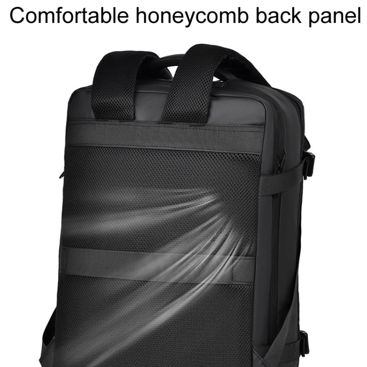 WEIXIER B726 Simple Expandable Double-Shoulder Backpack Large Capacity Business Casual Bag – Waterproof