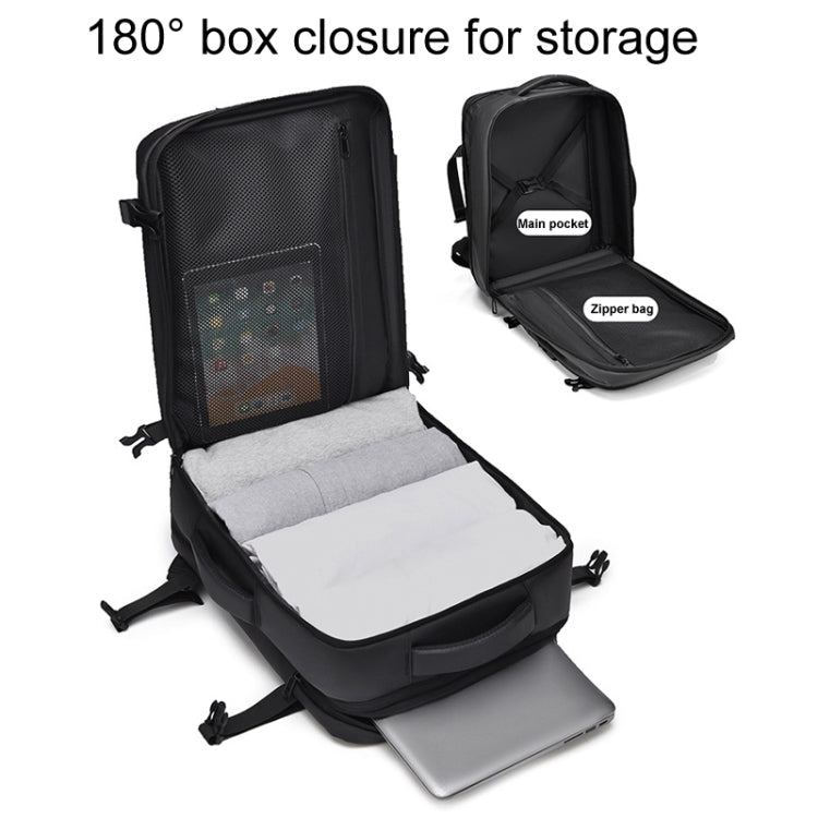 WEIXIER B726 Simple Expandable Double-Shoulder Backpack Large Capacity Business Casual Bag – Waterproof