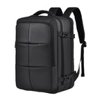WEIXIER B724 Business Large Capacity Double-Shoulder Commuter Computer Bag Expandable Travel Backpack Black