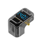 Type-C Digital Display U Type Adaptor 180 Degree Elbow 140W 4.0 Adaptor, 180 Degree Elbow – TPU 180 Degree Elbow Light Black