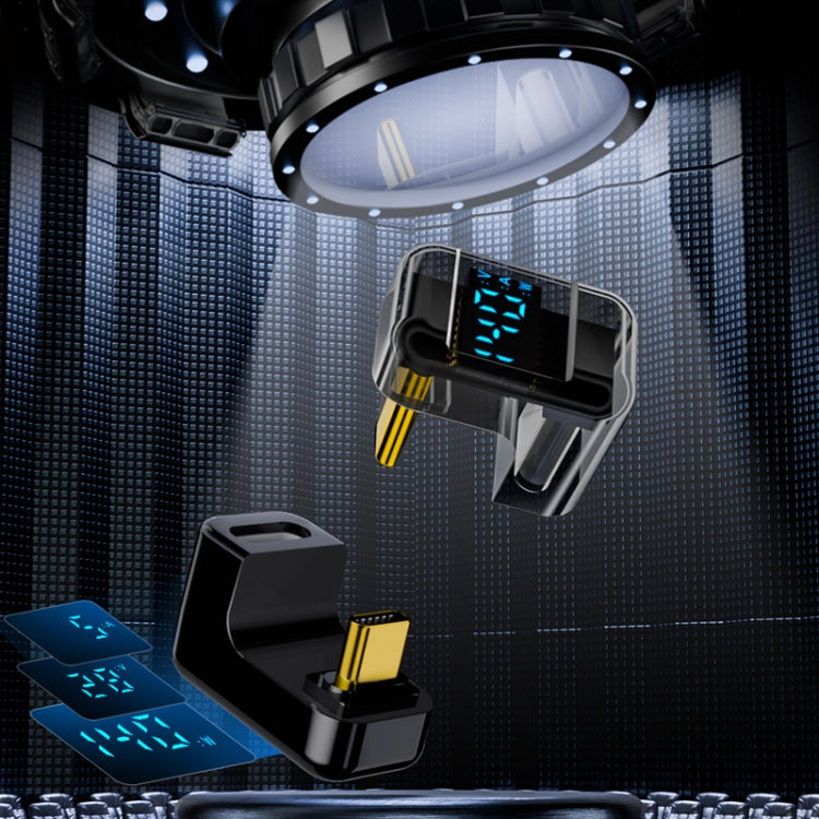Type-C Digital Display U Type Adaptor 180 Degree Elbow 140W 4.0 Adaptor, 180 Degree Elbow – TPU