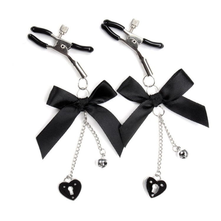 Female Cute Bow Pendant Conditioning Nipple Clips Adult SM Erotic Toys Default Title