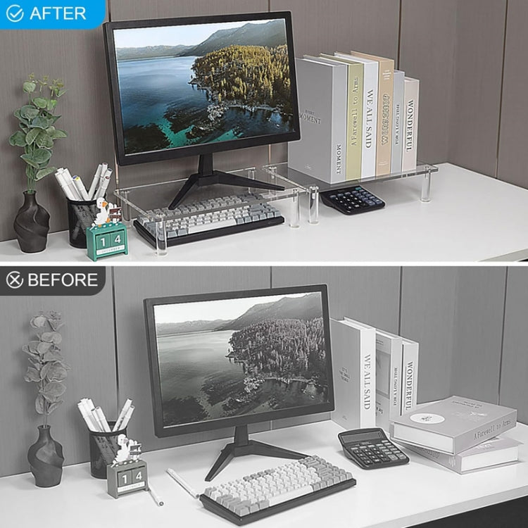 Desktop Acrylic Laptop / Printer Raised Stand, YX136 – Durable Build, Easy to Use