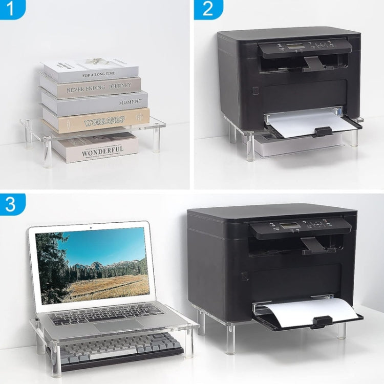 Desktop Acrylic Laptop / Printer Raised Stand, YX136 – Durable Build, Easy to Use