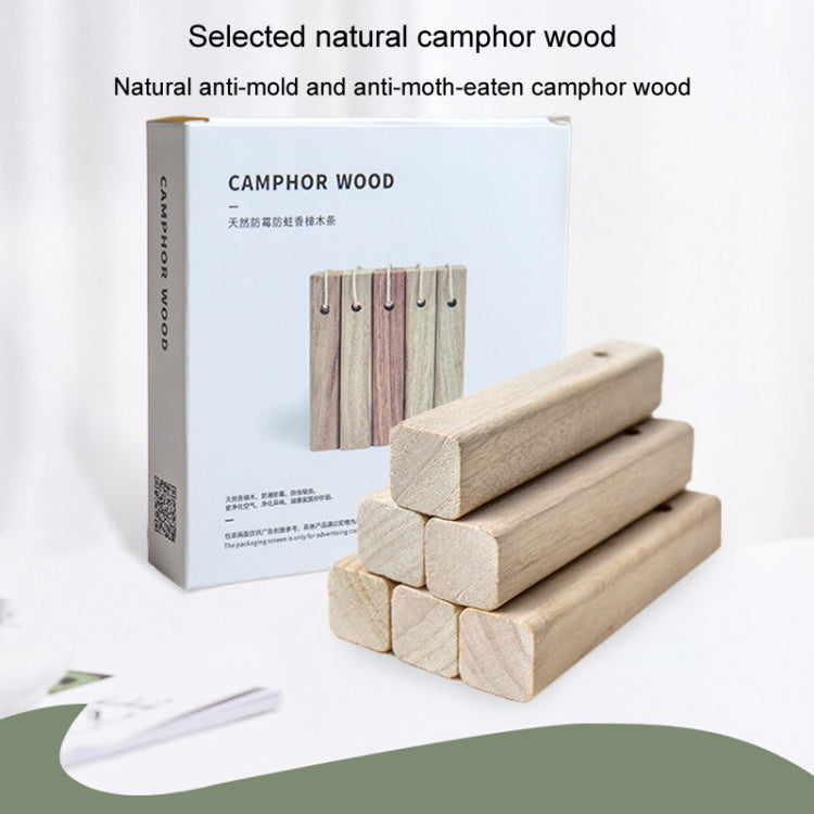 5pcs /Box Camphor Wood Strips Wardrobe Insect Repellent Moth-proof Increase Balsam Camphor Wood – Lanyard