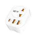 Universal Converter Plug 2USB+Type-C Smart Converter Socket, UK Plug, US Plug, EU Plug UK Plug